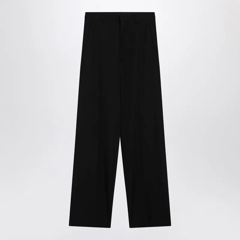 Black Wool Trousers - Balenciaga