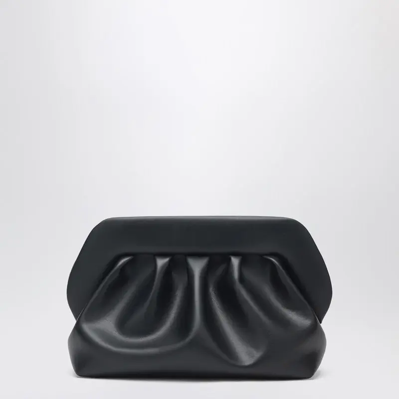 Large Tia Clutch In Black - Themoirè