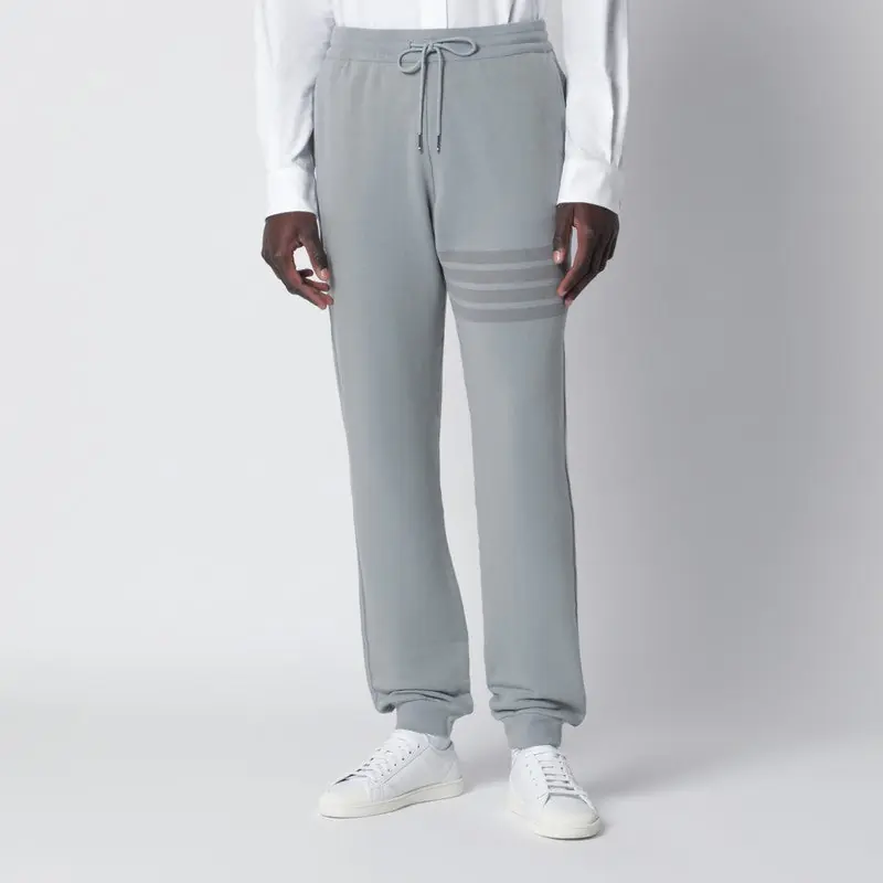Grey Cotton Jogging Trousers - Thom Browne