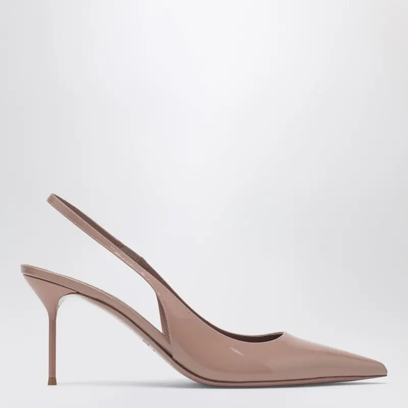Lidia Pink Patent Leather Slingback - Paris Texas