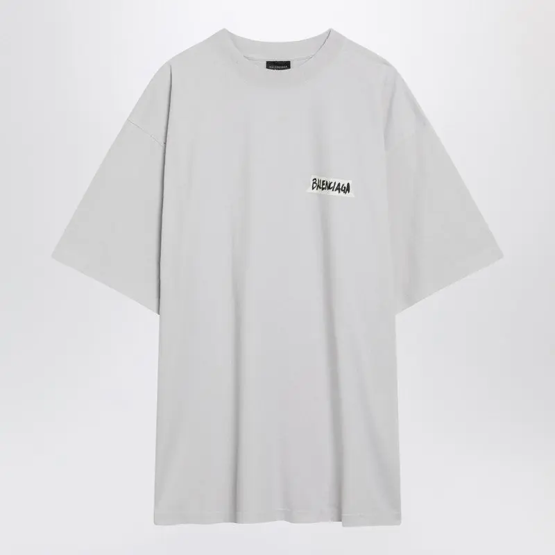 White Masking Tape T-Shirt With Medium Fit