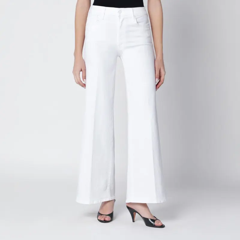 White Flared Fairest Of Them All Jeans - Mother