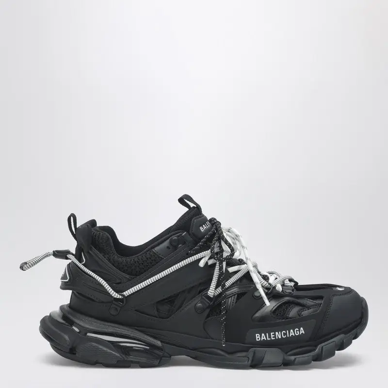 Low Track Sneakers In Black And White - Balenciaga