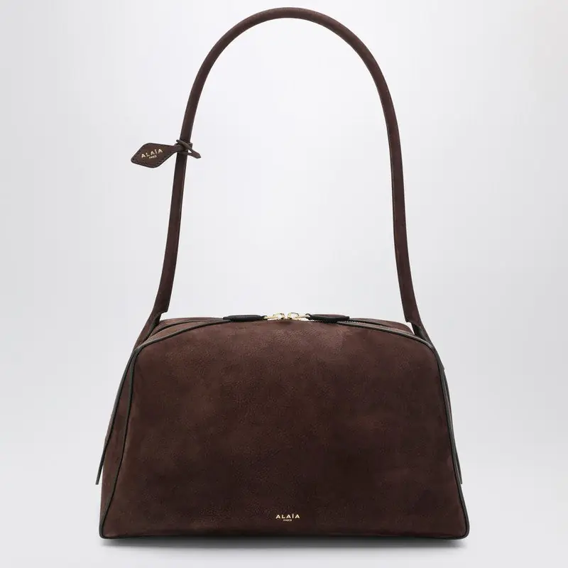 Le Bouledogue Bag In Brown Nubuck - Alaïa
