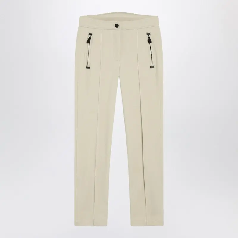 Ivory Slim Trousers In Gore-Tex