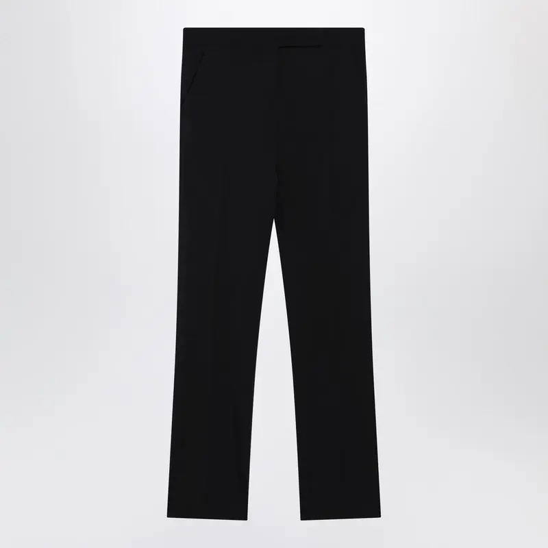 Blue Wool Trousers - Max Mara