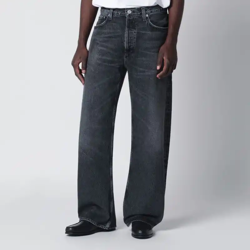 Dark Washed Black Afton Jeans - Agolde