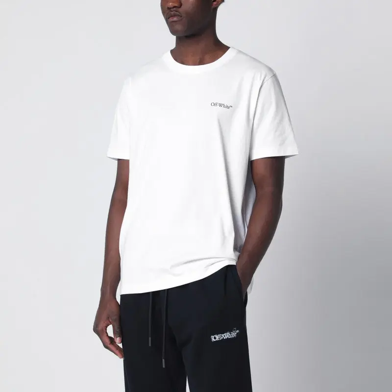 White T-Shirt With Logo Print